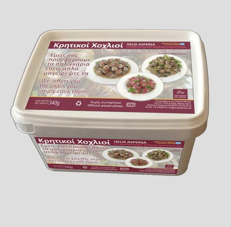 Pre-cooked Cretan snails (with shell) 340 gr