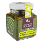 Snail fillets in Cretan olive oil with lemon and thyme (yellow label) 90 gr