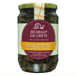 Snail fillets in Cretan olive oil Snail fillets in Cretan olive oil, with vinegar and rosemary (orange label) 640 gr